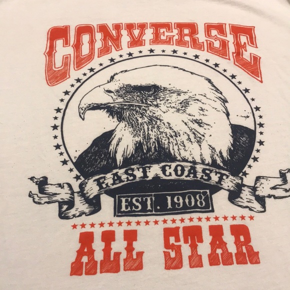 *NEW* Converse ALL-STAR Eagle T-Shirt - Picture 2 of 3